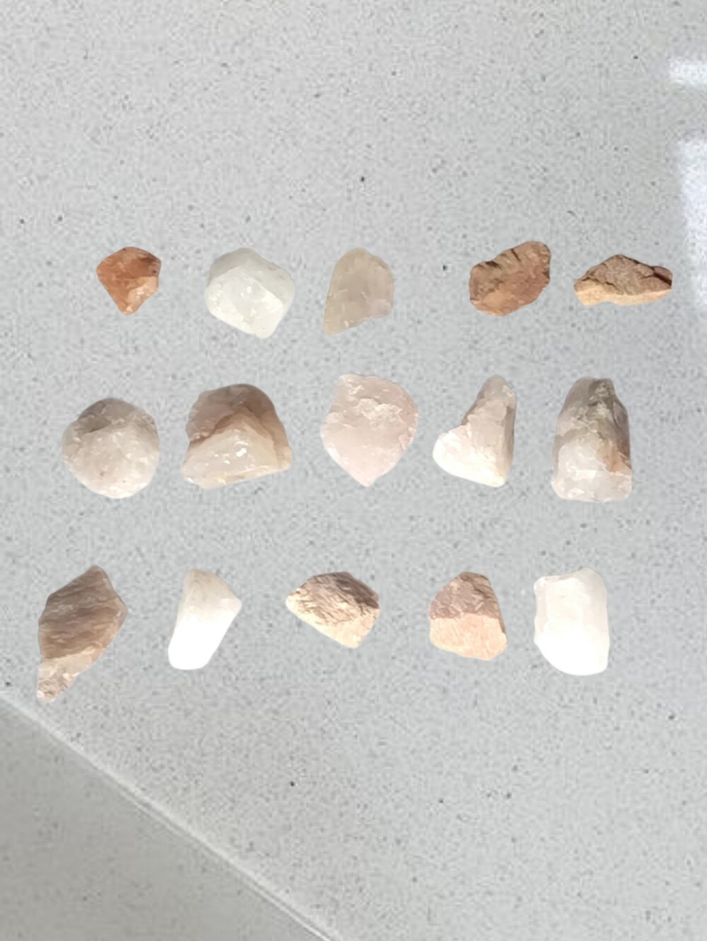 Bundle of Raw Pink Quartz Stones for Jewelry Making, Crafts, Decor